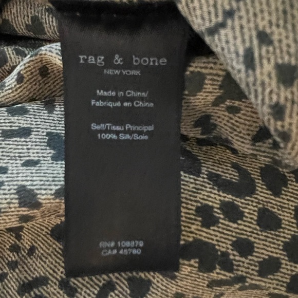 Rag & Bone Shields Leopard Print Blouse - Picture 11 of 11